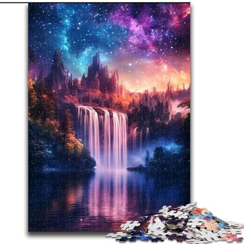 Puzzle 1000 Teile für Erwachsene, Galaxie-Wasserfall, aus Holz, EIN tolles Geschenk für Familienspaß, 50x75cm, Lernspielzeug für Teenager, Heimbüro-Dekor Puzzle 1000 Teile für Erwachsene, Galaxie-Wasserfall, aus Holz, EIN tolles Geschenk für Familienspaß, 50x75cm, Lernspielzeug für Teenager, Heimbüro-Dekor von NBDSOYEWO