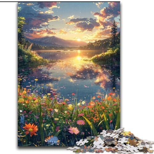 Puzzle 1000 Teile für Erwachsene, Landschaft im japanischen Stil, aus Holz, EIN tolles Geschenk für Familienspaß, 50x75cm, Lernspielzeug für Teenager, Heimbüro-Dekor Puzzle 1000 Teile für Erwachsene, Landschaft im japanischen Stil, aus Holz, EIN tolles Geschenk für Familienspaß, 50x75cm, Lernspielzeug für Teenager, Heimbüro-Dekor von NBDSOYEWO