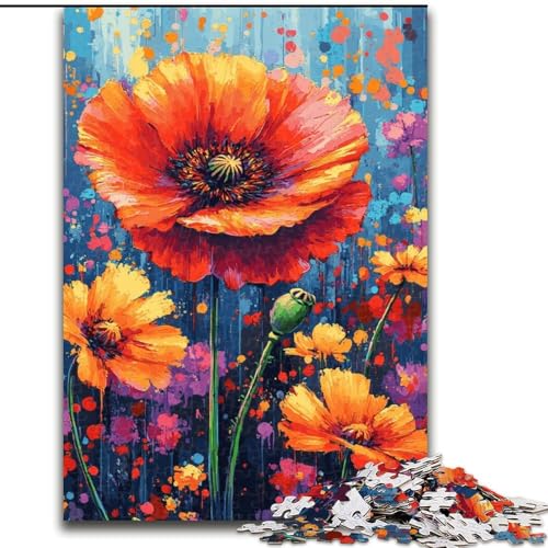 Puzzle 1000 Teile für Erwachsene, Mohnblumen-Puzzle, Denkspiel für Teenager, Familienspieleabend, 50x75cm Puzzle 1000 Teile für Erwachsene, Mohnblumen-Puzzle, Denkspiel für Teenager, Familienspieleabend, 50x75cm von NBDSOYEWO