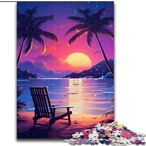 Puzzle 1000 Teile für Erwachsene, Nachtzeit, Sommer, aus Holz, EIN tolles Geschenk für Familienspaß, 50x75cm, Lernspielzeug für Teenager, Heimbüro-Dekor Puzzle 1000 Teile für Erwachsene, Nachtzeit, Sommer, aus Holz, EIN tolles Geschenk für Familienspaß, 50x75cm, Lernspielzeug für Teenager, Heimbüro-Dekor von NBDSOYEWO