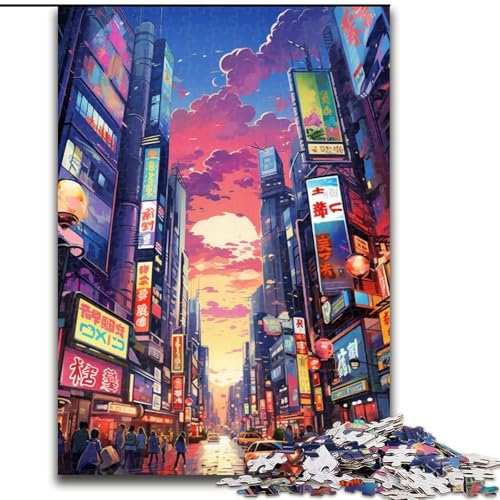 Puzzle 1000 Teile für Erwachsene, Neon-Panda, aus Holz, EIN tolles Geschenk für Familienspaß, 50x75cm, Lernspielzeug für Teenager, Heimbüro-Dekor von NBDSOYEWO