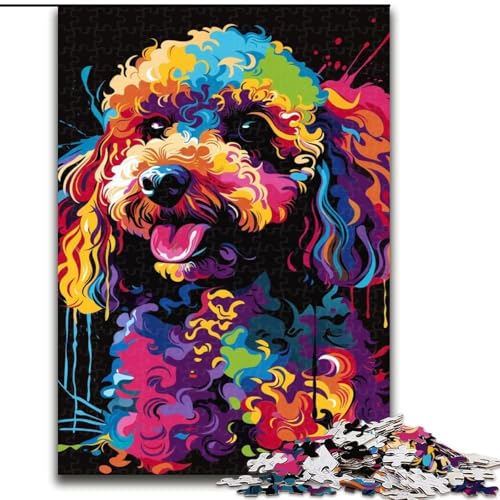 Puzzle 1000 Teile für Erwachsene, Pudel DJ Neon, aus Holz, EIN tolles Geschenk für Familienspaß, 50x75cm, Lernspielzeug für Teenager, Dekoration für das Homeoffice Puzzle 1000 Teile für Erwachsene, Pudel DJ Neon, aus Holz, EIN tolles Geschenk für Familienspaß, 50x75cm, Lernspielzeug für Teenager, Dekoration für das Homeoffice von NBDSOYEWO