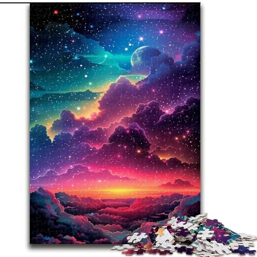 Puzzle 1000 Teile für Erwachsene, Regenbogenuniversum, aus Holz, EIN tolles Geschenk für Familienspaß, 50x75cm, Lernspielzeug für Teenager, Heimbüro-Dekor Puzzle 1000 Teile für Erwachsene, Regenbogenuniversum, aus Holz, EIN tolles Geschenk für Familienspaß, 50x75cm, Lernspielzeug für Teenager, Heimbüro-Dekor von NBDSOYEWO