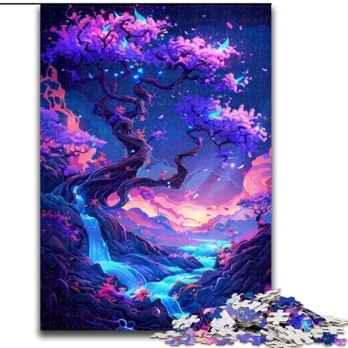 Puzzle 1000 Teile für Erwachsene, Spirit Blossom Landscape, aus Holz, EIN tolles Geschenk für Familienspaß, 50x75cm, Lernspielzeug für Teenager, Heimbüro-Dekor Puzzle 1000 Teile für Erwachsene, Spirit Blossom Landscape, aus Holz, EIN tolles Geschenk für Familienspaß, 50x75cm, Lernspielzeug für Teenager, Heimbüro-Dekor von NBDSOYEWO