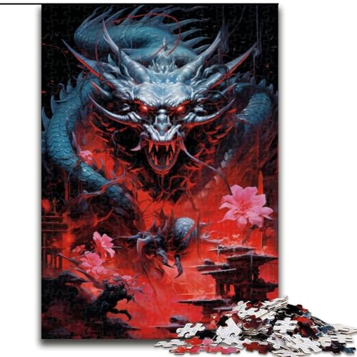 Puzzle 1000 Teile für Erwachsene,Drache im japanischen Stil,aus Holz,mit interaktivem Familienspiel, Kinder ab 14 Jahren,50x75cm,spannende Aktivität für den Familienspieleabend Puzzle 1000 Teile für Erwachsene,Drache im japanischen Stil,aus Holz,mit interaktivem Familienspiel, Kinder ab 14 Jahren,50x75cm,spannende Aktivität für den Familienspieleabend von NBDSOYEWO