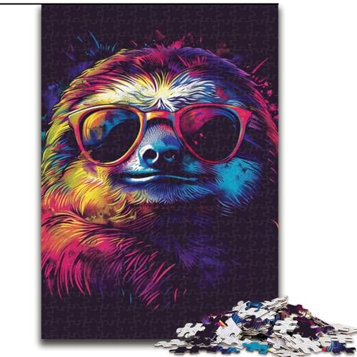Puzzle 1000 Teile für Erwachsene,Faultier mit Sonnenbrille,aus Holz,mit interaktivem Familienspiel, Kinder ab 14 Jahren,50x75cm,spannende Aktivität für den Familienspieleabend Puzzle 1000 Teile für Erwachsene,Faultier mit Sonnenbrille,aus Holz,mit interaktivem Familienspiel, Kinder ab 14 Jahren,50x75cm,spannende Aktivität für den Familienspieleabend von NBDSOYEWO