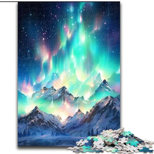 Puzzle 1000 Teile für Erwachsene Berg der Träume aus Holz, für Teenager ab 14 Jahren, Heimdekoration 50x75cm, für Teenager und Familienspaß Puzzle 1000 Teile für Erwachsene Berg der Träume aus Holz, für Teenager ab 14 Jahren, Heimdekoration 50x75cm, für Teenager und Familienspaß von NBDSOYEWO