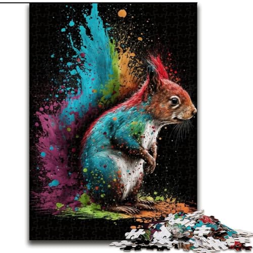 Puzzle 1000 Teile für Erwachsene Eichhörnchen Bunt aus Holz, für Teenager & Jugendliche, Ideales Geburtstags- & Feiertagsgeschenk 50x75cm Herausfordernd & Unterhaltsam, Familienaktivität Puzzle 1000 Teile für Erwachsene Eichhörnchen Bunt aus Holz, für Teenager & Jugendliche, Ideales Geburtstags- & Feiertagsgeschenk 50x75cm Herausfordernd & Unterhaltsam, Familienaktivität von NBDSOYEWO