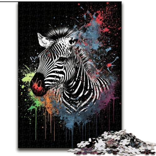 Puzzle 1000 Teile für Erwachsene Zebra Bunt aus Holz, Hochschwieriges Denkspiel für Jugendliche 50x75cm Anspruchsvoll & Unterhaltsam, Familienaktivität Puzzle 1000 Teile für Erwachsene Zebra Bunt aus Holz, Hochschwieriges Denkspiel für Jugendliche 50x75cm Anspruchsvoll & Unterhaltsam, Familienaktivität von NBDSOYEWO