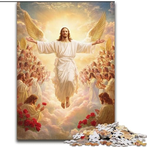 Puzzle 1000 Teile für Jugendliche, Jesus, Spielzeug, Denkspiel, stärkt die Liebe zwischen Paaren, für Kinder ab 14 Jahren (Größe 50x75cm) von NBDSOYEWO