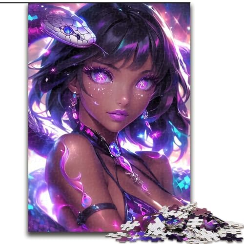 Puzzle 1000 Teile für Teenager, Anime-Elfenmädchen, für Kinder ab 14 Jahren, Lernspiel, Herausforderung, Spielzeug, Geschenk zum Geburtstag (Größe 50x75cm) von NBDSOYEWO
