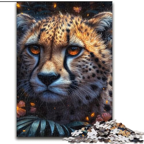 Puzzle 1000 Teile für Teenager, Dschungelleopard, Spielzeug, Denkspiel, stärkt die Liebe zwischen Paaren, für Kinder ab 14 Jahren (Größe 26x38cm) von NBDSOYEWO