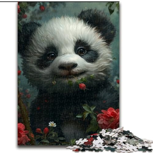 Puzzle 1000 Teile für Teenager, Dschungelpanda, Spielzeug, Denkspiel, stärkt die Liebe zwischen Paaren, für Kinder ab 14 Jahren (Größe 26x38cm) von NBDSOYEWO