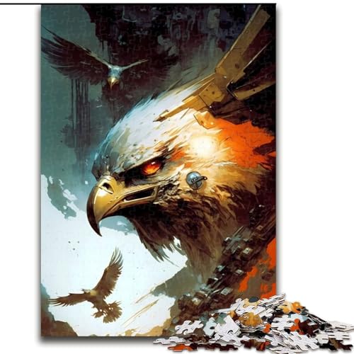 Puzzle 1000 Teile für Teenager, Geschenke, Adler, unnatürlich, Spielzeug, intellektuelles Spiel, stärkt die Liebe zwischen Paaren, für Kinder ab 14 Jahren (Größe 26x38cm) von NBDSOYEWO