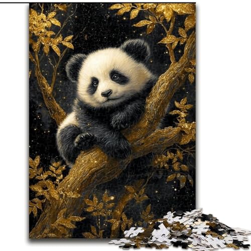 Puzzle 1000 Teile für Teenager, Geschenke, Tierpanda, Spielzeug, intellektuelles Spiel, stärkt die Liebe zwischen Paaren, für Kinder ab 14 Jahren (Größe 50x75cm) von NBDSOYEWO