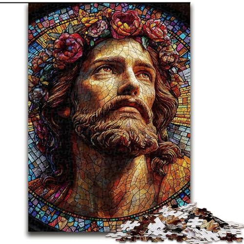 Puzzle 1000 Teile für Teenager, Jesus, geeignet für Kinder ab 14 Jahren, Wohndeko-Angebot als Geschenk für die ganze Familie (Größe 50x75cm) von NBDSOYEWO