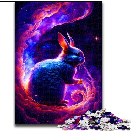 Puzzle 1000 Teile für Teenager, Kaninchen-Geschenke, Spielzeug, intellektuelles Spiel, stärkt die Liebe zwischen Paaren, für Kinder ab 14 Jahren (Größe 50x75cm) von NBDSOYEWO