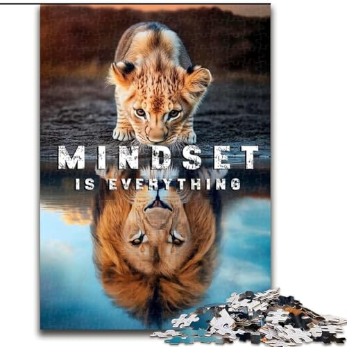 Puzzle 1000 Teile für Teenager, Löwe, Spielzeug, Denkspiel, stärkt die Liebe zwischen Paaren, für Kinder ab 14 Jahren (Größe 26x38cm) von NBDSOYEWO
