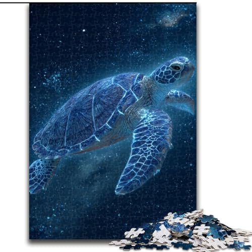 Puzzle 1000 Teile für Teenager, Meeresschildkröte, Spielzeug, Denkspiel, stärkt die Liebe zwischen Paaren, für Kinder ab 14 Jahren (Größe 26x38cm) von NBDSOYEWO