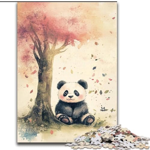 Puzzle 1000 Teile für Teenager, Panda, für Kinder ab 14 Jahren, Lernspiel, Herausforderung, Spielzeug, Geschenk zum Geburtstag (Größe 26x38cm) von NBDSOYEWO