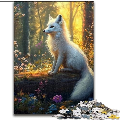 Puzzle 1000 Teile für Teenager, Tierfuchs, Spielzeug, Denkspiel, stärkt die Liebe zwischen Paaren, für Kinder ab 14 Jahren (Größe 50x75cm) von NBDSOYEWO