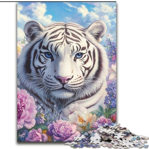 Puzzle 1000 Teile für Teenager, Tiger, Geschenk, Spielzeug, Denkspiel, stärkt die Liebe zwischen Paaren, für Kinder ab 14 Jahren (Größe 26x38cm) von NBDSOYEWO