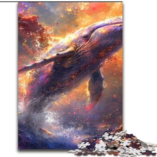 Puzzle 1000 Teile für Teenager, Wale auf dem Meeresboden, geeignet für Kinder ab 14 Jahren, Wohndeko-Angebot als Geschenk für die ganze Familie (Größe 26x38cm) von NBDSOYEWO