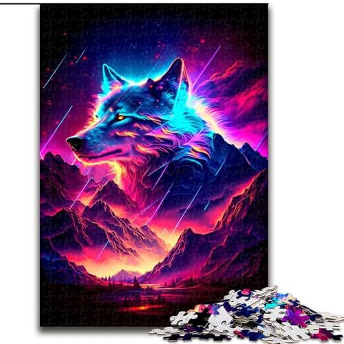 Puzzle 1000 Teile für Teenager, Wolf, geeignet für Kinder ab 14 Jahren, Wohndeko-Angebot als Geschenk für die ganze Familie (Größe 26x38cm) von NBDSOYEWO