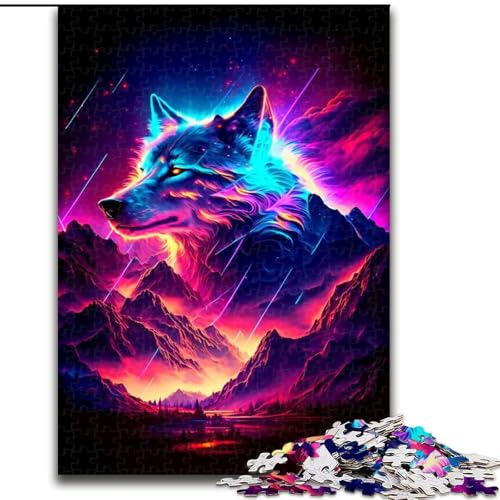 Puzzle 1000 Teile für Teenager, Wolf, geeignet für Kinder ab 14 Jahren, Wohndeko-Angebot als Geschenk für die ganze Familie (Größe 50x75cm) von NBDSOYEWO