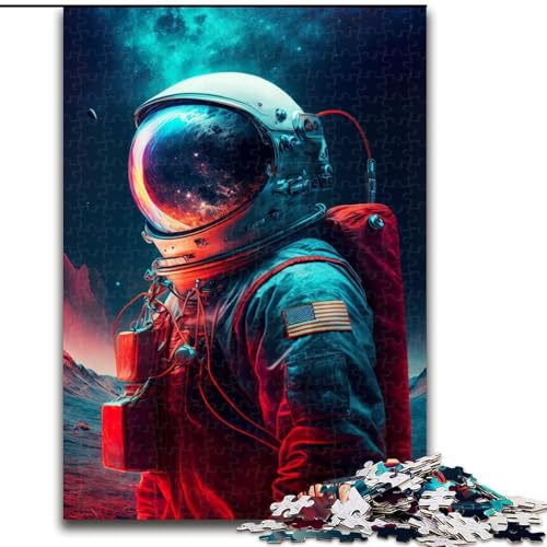 Puzzle 1000 Teile für Teenager Jenseits der Sterne, Astronaut, für Kinder ab 14 Jahren, Lernspiel, Herausforderung, Spielzeug, Geschenk zum Geburtstag (Größe 26x38cm) von NBDSOYEWO