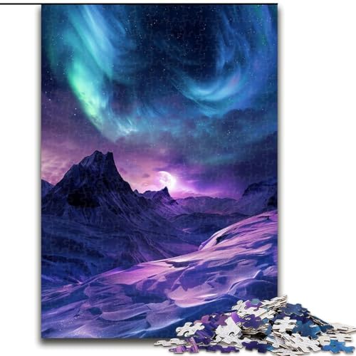 Puzzle 1000 Teile für Teenager Nordlichter, Spielzeug-Intellektuelles Spiel zur Stärkung der Liebe zwischen Paaren, für Kinder ab 14 Jahren (Größe 50x75cm) von NBDSOYEWO