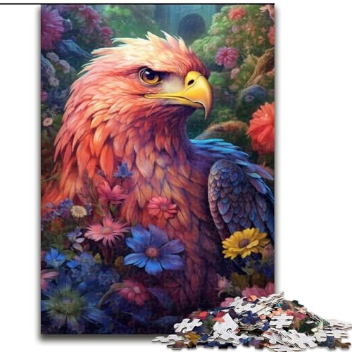 Puzzle für Erwachsene, 1000 Bunte Adler, anspruchsvolles Denkspiel für Teenager, perfekt als Heimdekoration oder Geschenk (Größe: 26x38cm) von NBDSOYEWO