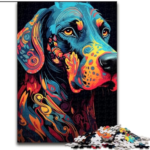 Puzzle für Erwachsene, 1000 Bunte Beagle-Puzzles, anspruchsvolles Denkspiel für Teenager, perfekt als Heimdekoration oder Geschenk (Größe: 26x38cm) von NBDSOYEWO