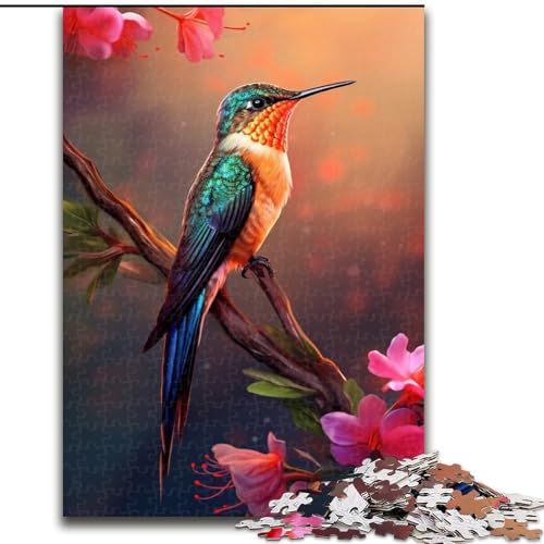 Puzzle für Erwachsene, 1000 Bunte Kolibris, anspruchsvolles Denkspiel für Teenager, perfekt als Heimdekoration oder Geschenk (Größe: 26x38cm) von NBDSOYEWO