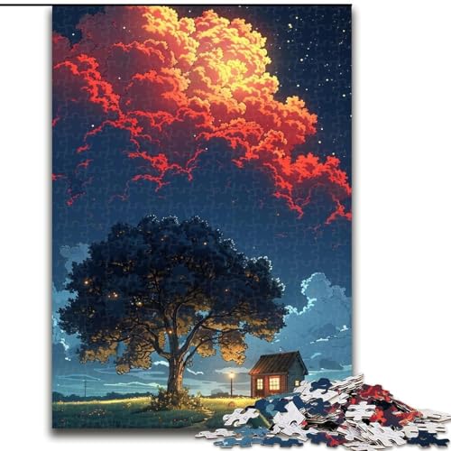 Puzzle für Erwachsene, 1000 Bunte Wolken, anspruchsvolles Denkspiel für Teenager, perfekt als Heimdekoration oder Geschenk (Größe: 26x38cm) von NBDSOYEWO