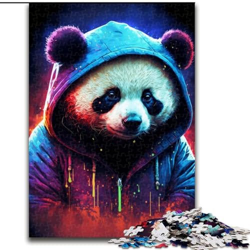 Puzzle für Erwachsene, 1000 Panda im Pullover, anspruchsvolles Denkspiel für Teenager, perfekt als Heimdekoration oder Geschenk (Größe: 26x38cm) von NBDSOYEWO