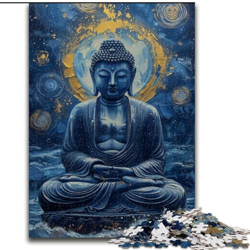 Puzzle für Erwachsene, 1000 Teile, Buddha-Sternennacht-Stil, Kunst aus Holz, hochschwieriges Denkspiel für Teenager, 50x75cm, für Heimdekoration, Gehirntraining Puzzle für Erwachsene, 1000 Teile, Buddha-Sternennacht-Stil, Kunst aus Holz, hochschwieriges Denkspiel für Teenager, 50x75cm, für Heimdekoration, Gehirntraining von NBDSOYEWO