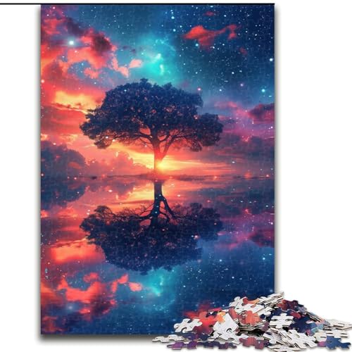 Puzzle für Erwachsene, 1000 Teile, Der Baum des Lebens, aus Holz, Kinder ab 14 Jahren, 50x75cm, für Teenager und Familienspaß Puzzle für Erwachsene, 1000 Teile, Der Baum des Lebens, aus Holz, Kinder ab 14 Jahren, 50x75cm, für Teenager und Familienspaß von NBDSOYEWO
