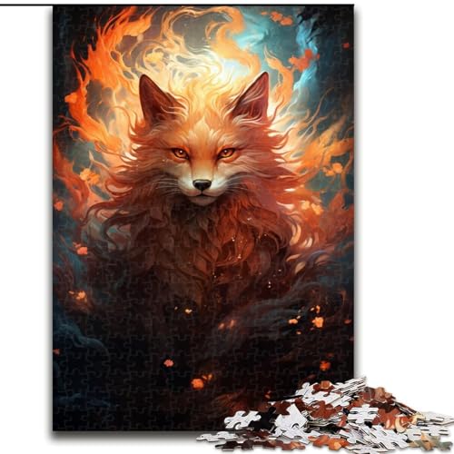 Puzzle für Erwachsene, 1000 Teile, Der geheimnisvolle Fuchs, aus Holz, Kinder ab 14 Jahren, 50x75cm, für Teenager und Familienspaß Puzzle für Erwachsene, 1000 Teile, Der geheimnisvolle Fuchs, aus Holz, Kinder ab 14 Jahren, 50x75cm, für Teenager und Familienspaß von NBDSOYEWO