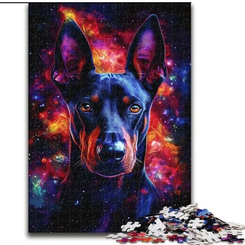 Puzzle für Erwachsene, 1000 Teile, Galaxy Dobermann, aus Holz, Kinder ab 14 Jahren, 50x75cm, für Teenager und Familienspaß Puzzle für Erwachsene, 1000 Teile, Galaxy Dobermann, aus Holz, Kinder ab 14 Jahren, 50x75cm, für Teenager und Familienspaß von NBDSOYEWO