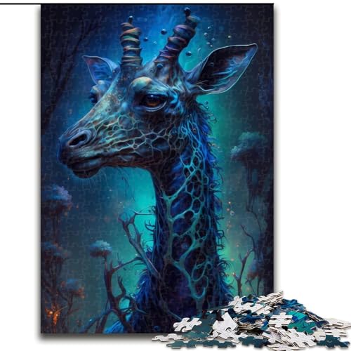 Puzzle für Erwachsene, 1000 Teile, Giraffe, jenseitig, aus Holz, hochschwieriges Denkspiel für Teenager, 50x75cm, für Heimdekoration, Gehirntraining Puzzle für Erwachsene, 1000 Teile, Giraffe, jenseitig, aus Holz, hochschwieriges Denkspiel für Teenager, 50x75cm, für Heimdekoration, Gehirntraining von NBDSOYEWO