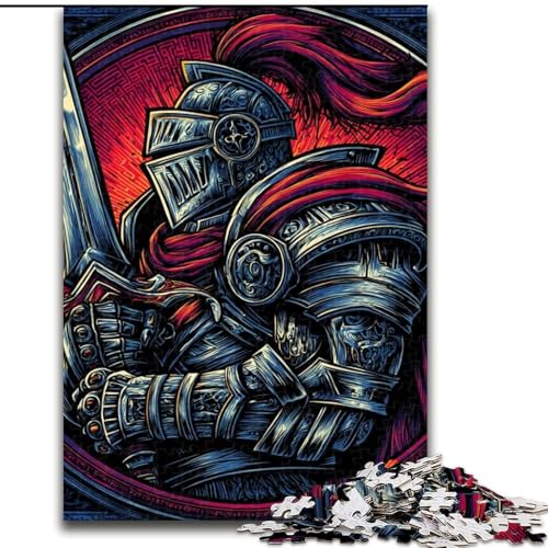 Puzzle für Erwachsene, 1000 Teile, Krieger, für 14+, für Familienspaß und Spieleabende, Künstlersammlung, Bildende Kunst (Größe 26x38cm) von NBDSOYEWO