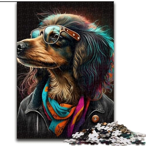 Puzzle für Erwachsene, 1000 Teile, Kunst, Bunte Hunde, aus Holz, Kinder ab 14 Jahren, 50x75cm, für Teenager und Familienspaß Puzzle für Erwachsene, 1000 Teile, Kunst, Bunte Hunde, aus Holz, Kinder ab 14 Jahren, 50x75cm, für Teenager und Familienspaß von NBDSOYEWO