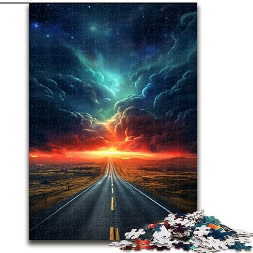 Puzzle für Erwachsene, 1000 Teile, Neon-Alien-Landschaft, aus Holz, Kinder ab 14 Jahren, 50x75cm, für Teenager und Familienspaß Puzzle für Erwachsene, 1000 Teile, Neon-Alien-Landschaft, aus Holz, Kinder ab 14 Jahren, 50x75cm, für Teenager und Familienspaß von NBDSOYEWO