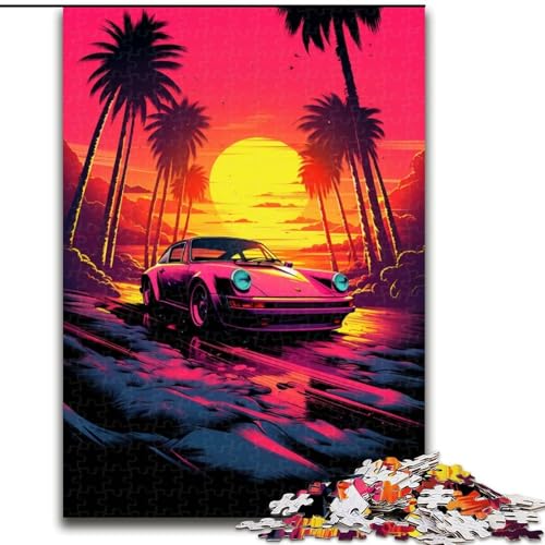 Puzzle für Erwachsene, 1000 Teile, Neon-Sportwagen, aus Holz, Kinder ab 14 Jahren, 50x75cm, für Teenager und Familienspaß Puzzle für Erwachsene, 1000 Teile, Neon-Sportwagen, aus Holz, Kinder ab 14 Jahren, 50x75cm, für Teenager und Familienspaß von NBDSOYEWO