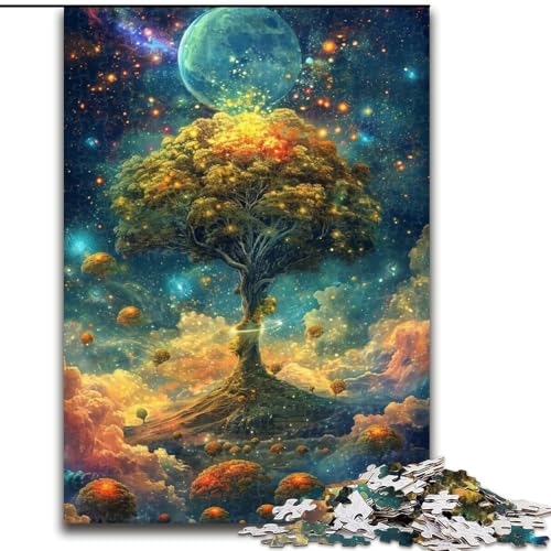 Puzzle für Erwachsene, 1000 Teile, Psychedelischer Fantasiebaum aus Holz, hochschwieriges Denkspiel für Teenager, 50x75cm, für Heimdekoration, Gehirntraining Puzzle für Erwachsene, 1000 Teile, Psychedelischer Fantasiebaum aus Holz, hochschwieriges Denkspiel für Teenager, 50x75cm, für Heimdekoration, Gehirntraining von NBDSOYEWO