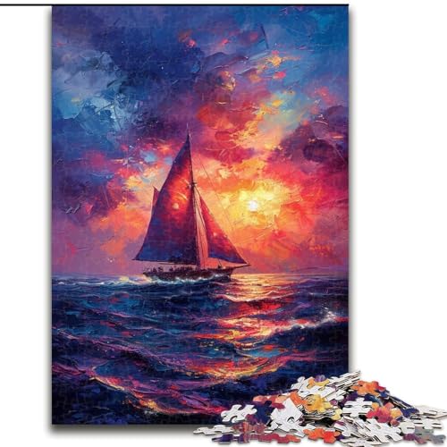 Puzzle für Erwachsene, 1000 Teile, Segelboot-Puzzle, Familienaktivitätsspiel für Teenager, anspruchsvolles Denkspiel, 50x75cm Puzzle für Erwachsene, 1000 Teile, Segelboot-Puzzle, Familienaktivitätsspiel für Teenager, anspruchsvolles Denkspiel, 50x75cm von NBDSOYEWO