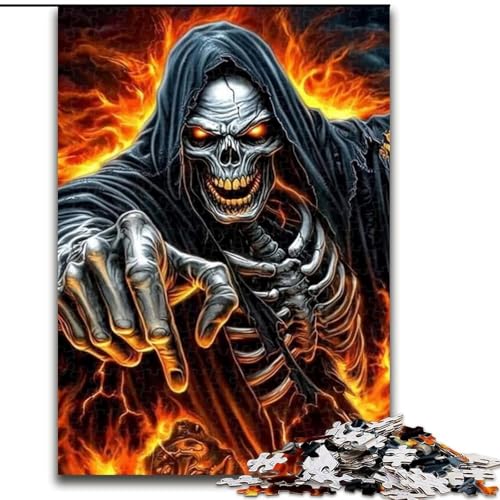 Puzzle für Erwachsene, 1000 Teile, Skelett-Krieger, Dekomprimierendes intellektuelles Lernspielzeug, Geburtstagsgeschenk, Geschenke (Größe 26x38cm) von NBDSOYEWO