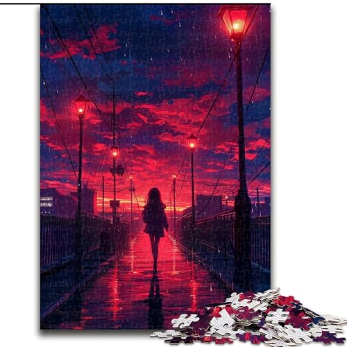 Puzzle für Erwachsene, 1000 Teile, Straßen bei Sonnenuntergang, aus Holz, Kinder ab 14 Jahren, 50x75cm, für Teenager und Familienspaß Puzzle für Erwachsene, 1000 Teile, Straßen bei Sonnenuntergang, aus Holz, Kinder ab 14 Jahren, 50x75cm, für Teenager und Familienspaß von NBDSOYEWO
