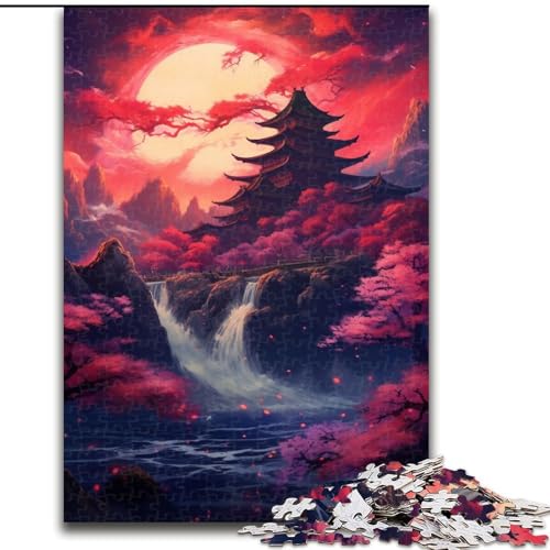 Puzzle für Erwachsene, 1000 Teile, japanische Stadtlandschaften, aus Holz, Kinder ab 14 Jahren, 50x75cm, für Teenager und Familienspaß Puzzle für Erwachsene, 1000 Teile, japanische Stadtlandschaften, aus Holz, Kinder ab 14 Jahren, 50x75cm, für Teenager und Familienspaß von NBDSOYEWO
